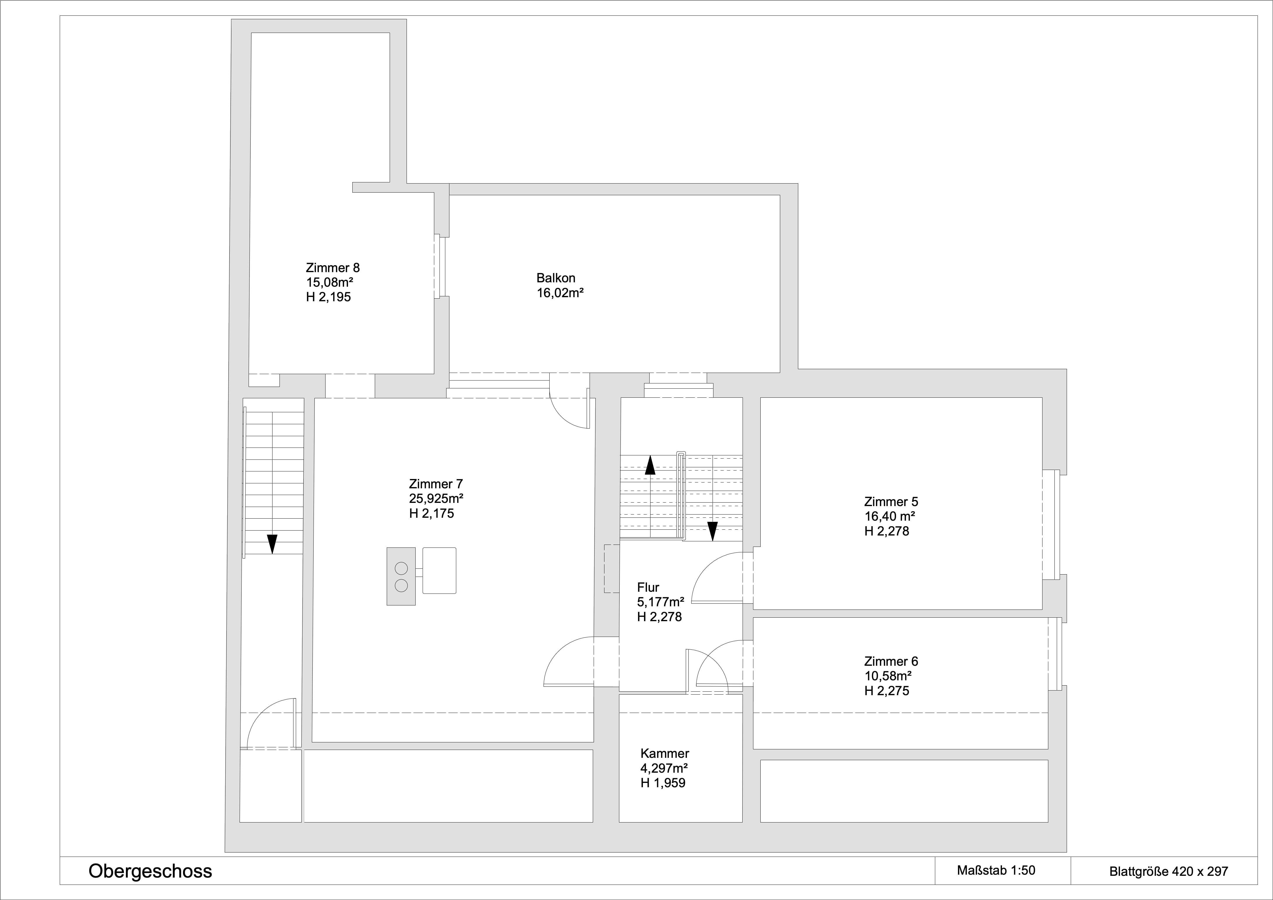 Grundriss Obergeschoss